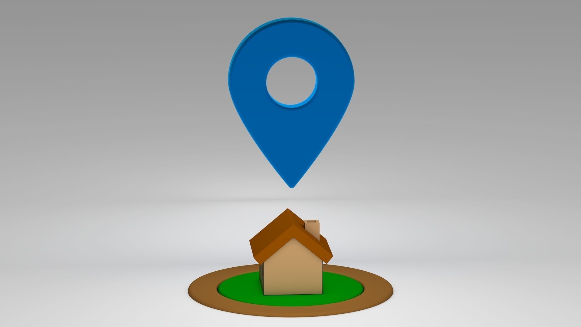 Location - Home Low-poly 3D model_8