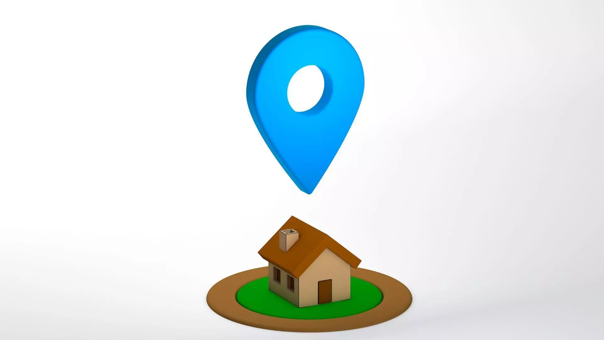 Location - Home Low-poly 3D model_0