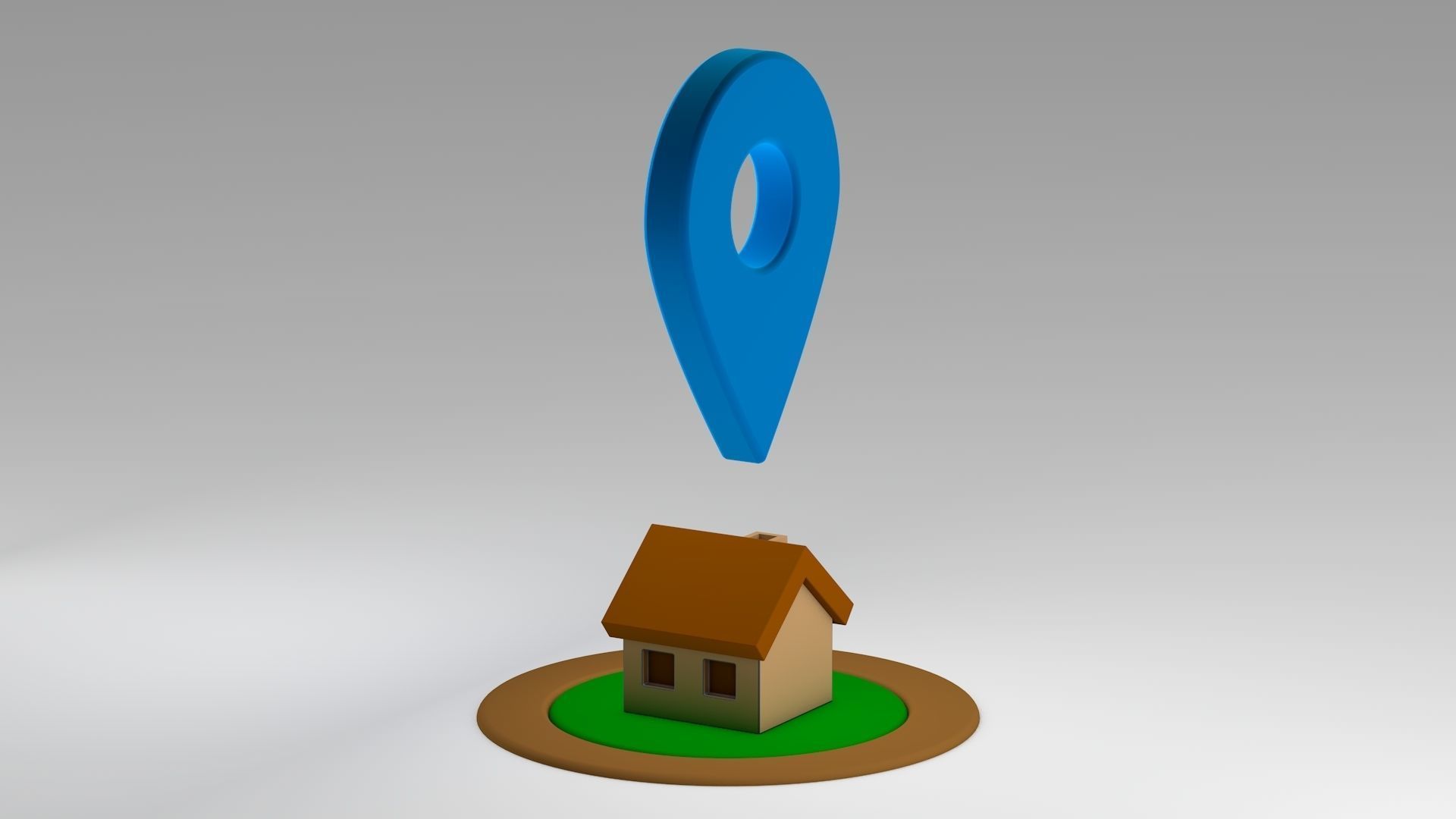Location - Home Low-poly 3D model_7