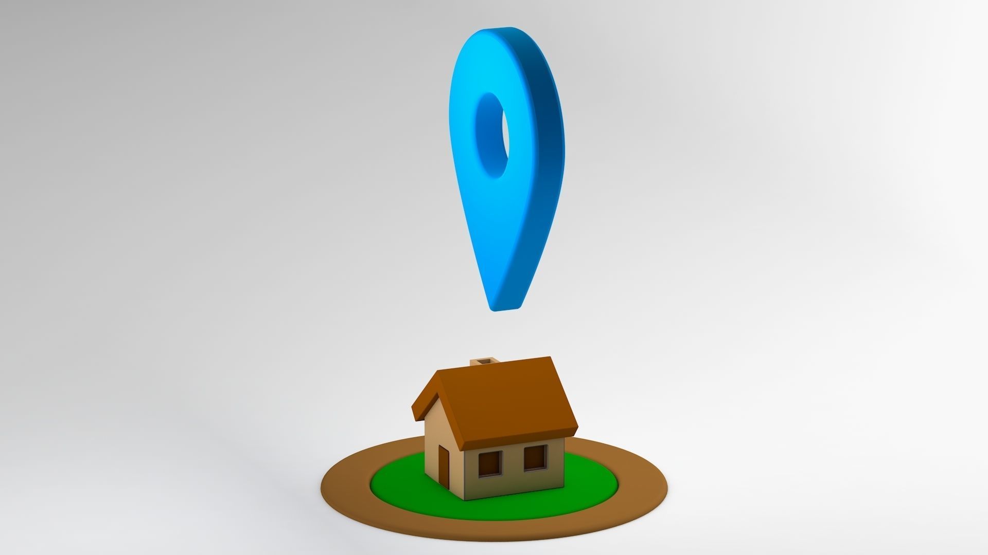 Location - Home Low-poly 3D model_6
