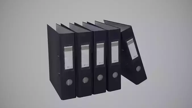 File Folder Low-poly 3D model