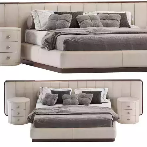 Bed Flou Letto Ermes 3D model