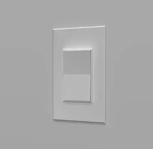 Single Light Switch Low-poly 3D model