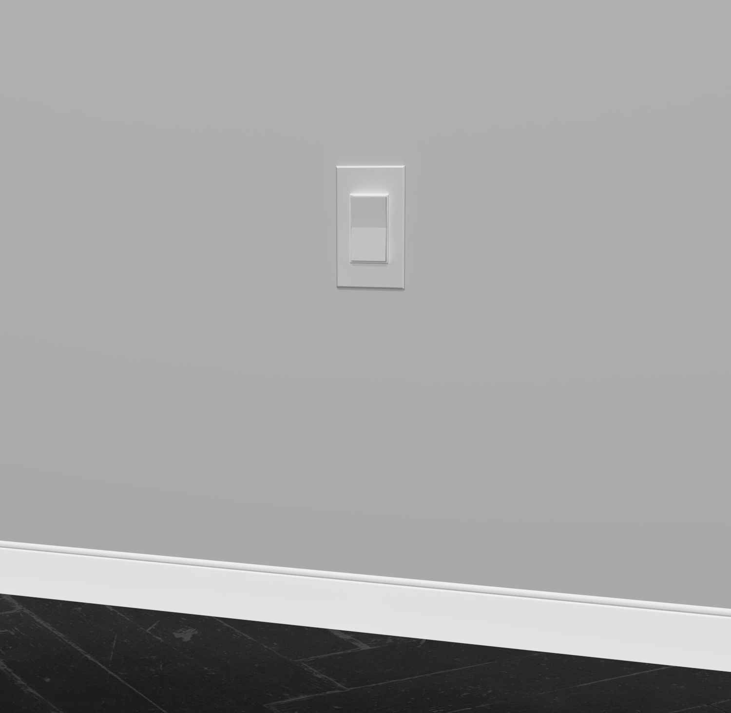 Single Light Switch Low-poly 3D model_2