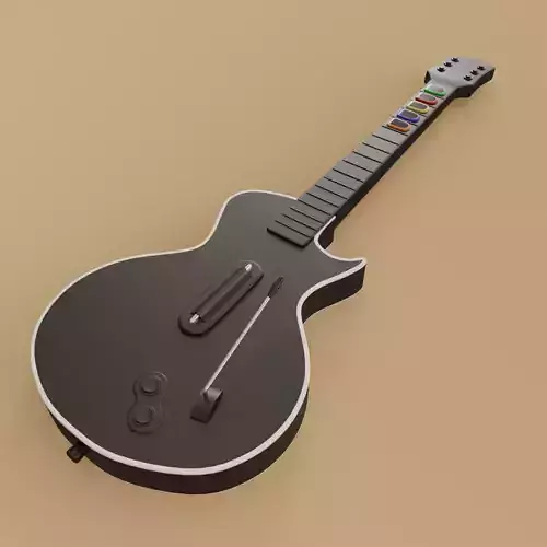 Guitar Hero Gibson Guitar 3D model