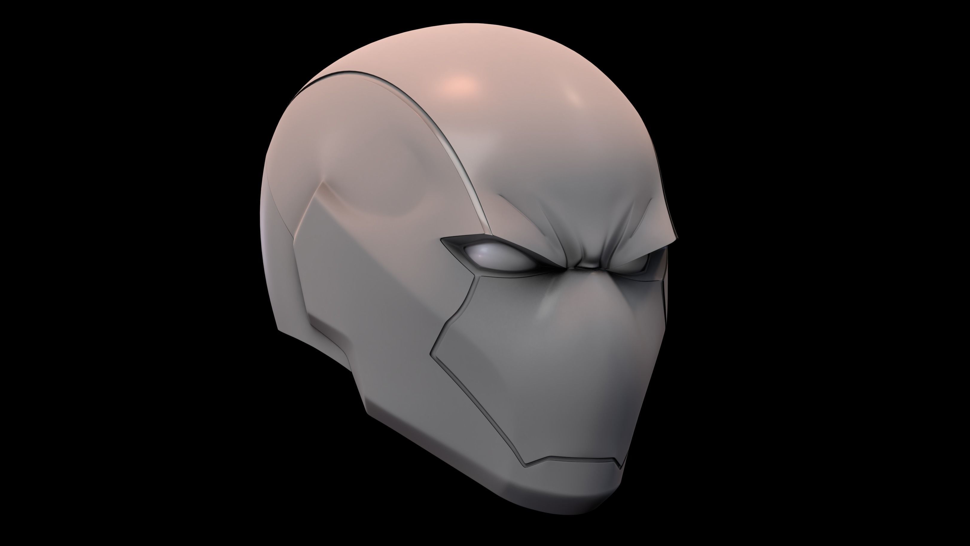Red Hood Rebirth Helmet 3D Model Printing STL OBJ 3D print model_3