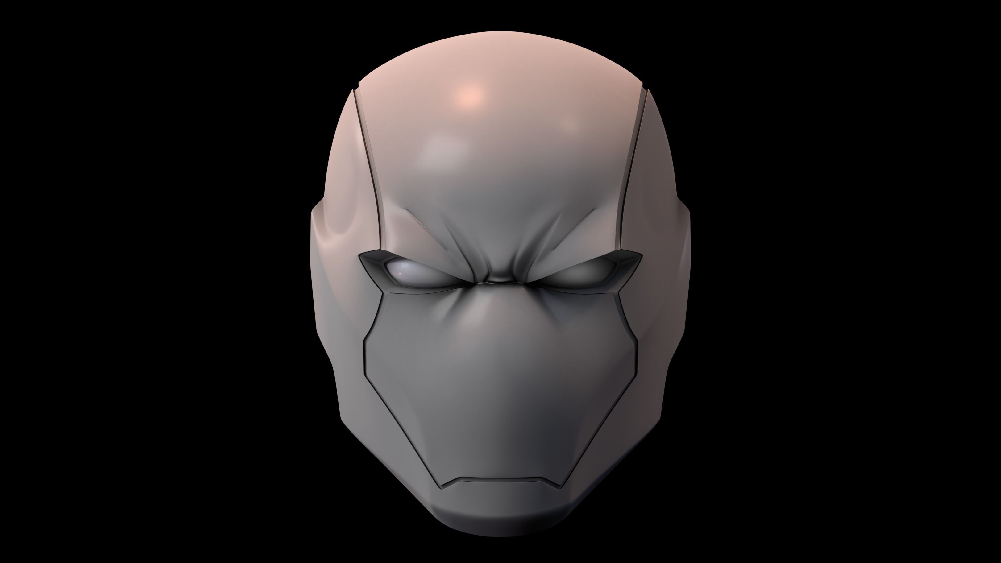 Red Hood Rebirth Helmet 3D Model Printing STL OBJ 3D print model_1