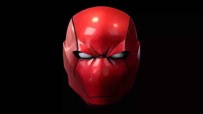 Red Hood Rebirth Helmet 3D Model Printing STL OBJ 3D print model