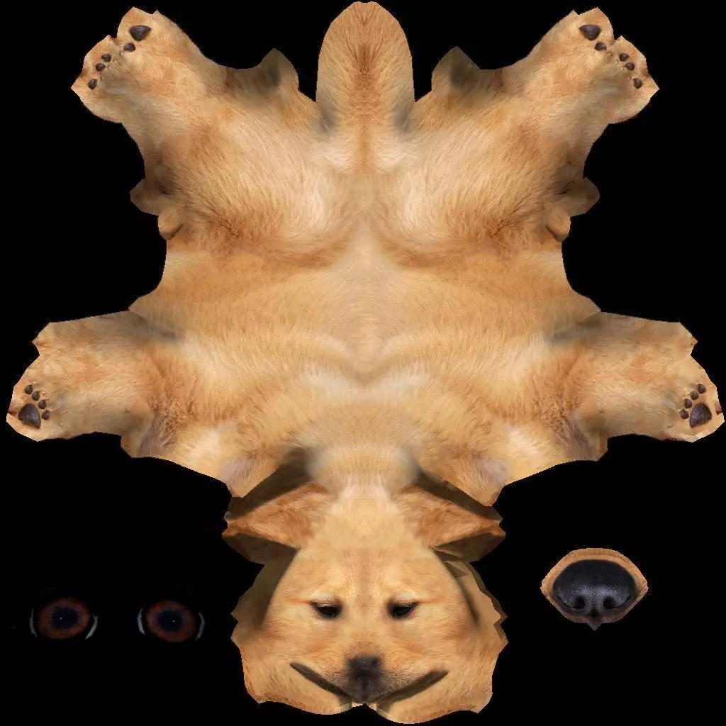 dog chien  3D model_0