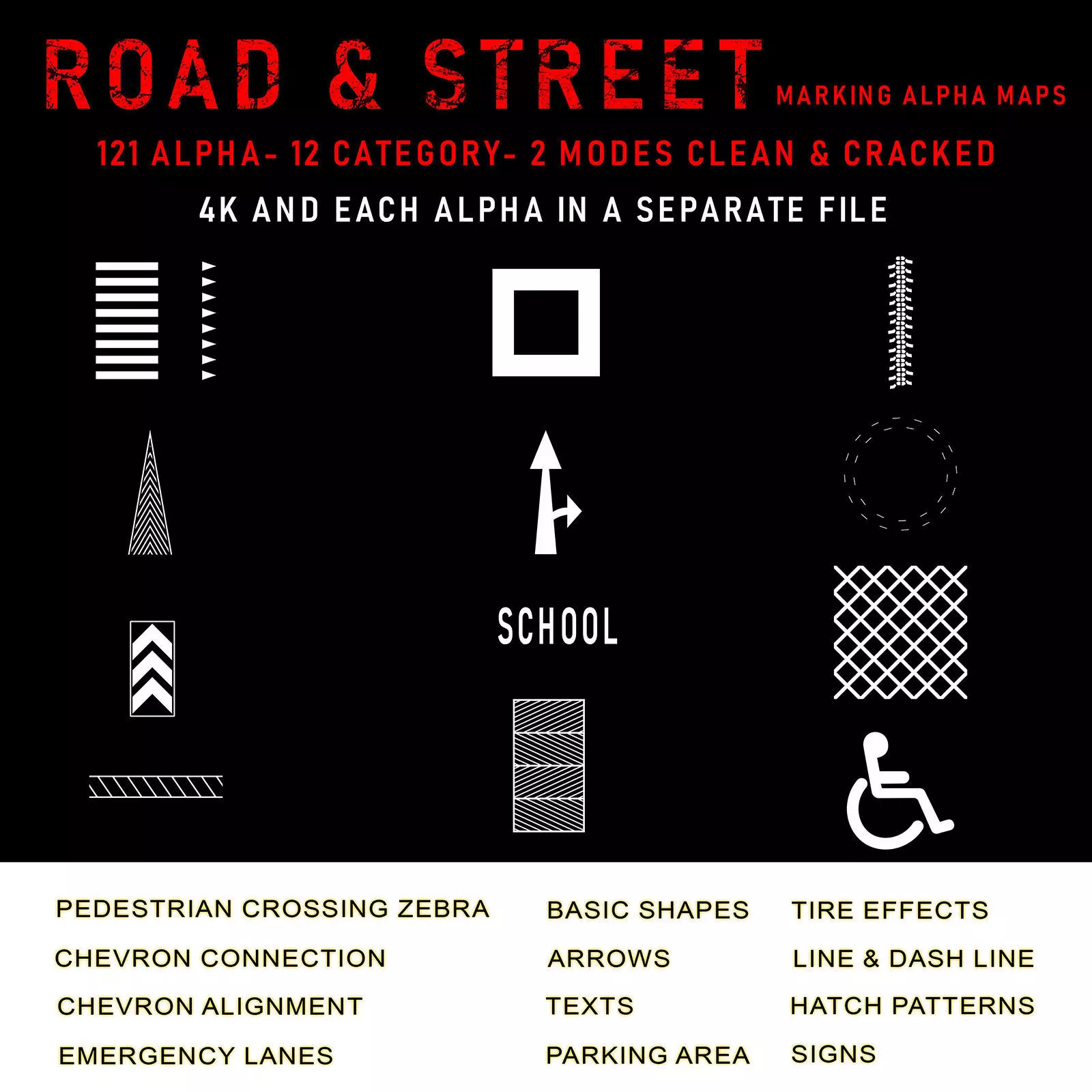 Road and Street Alpha Maps Texture_0