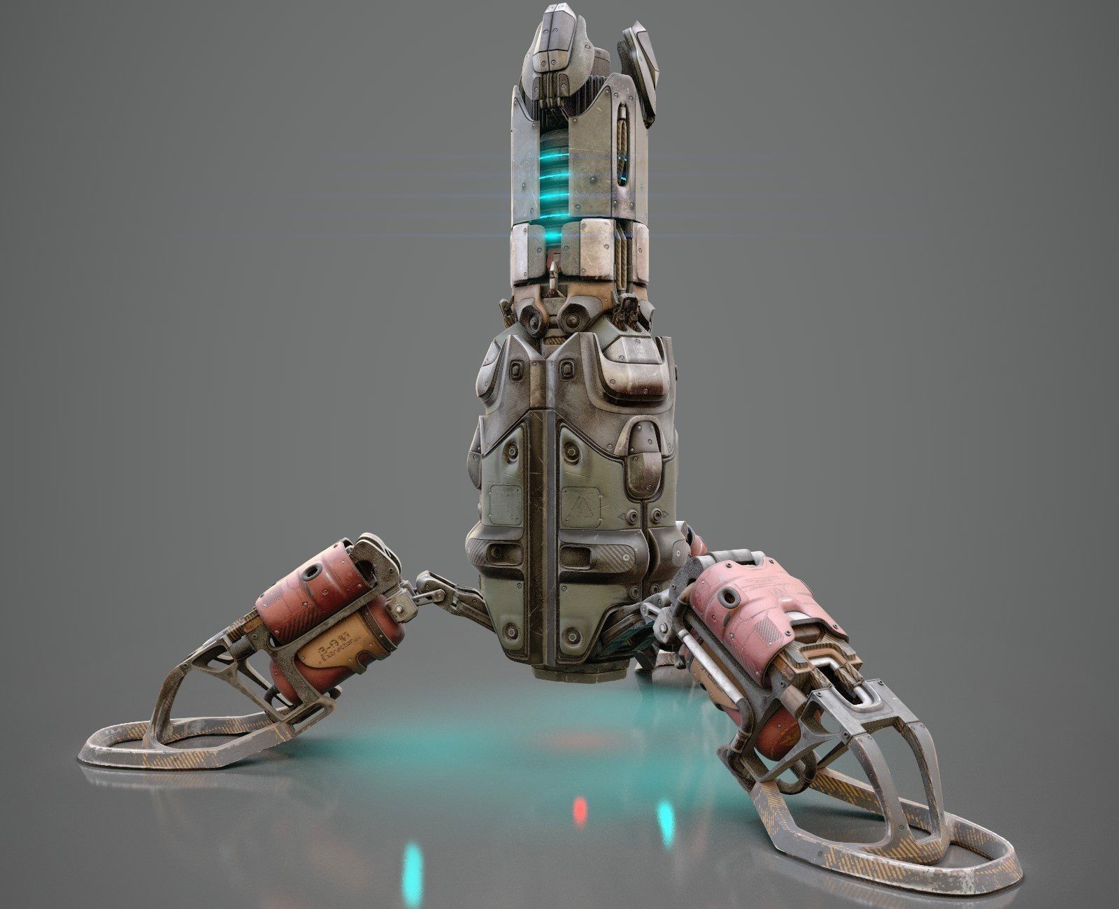 sci fi Beacon - Cyberpunk design 3D model_20