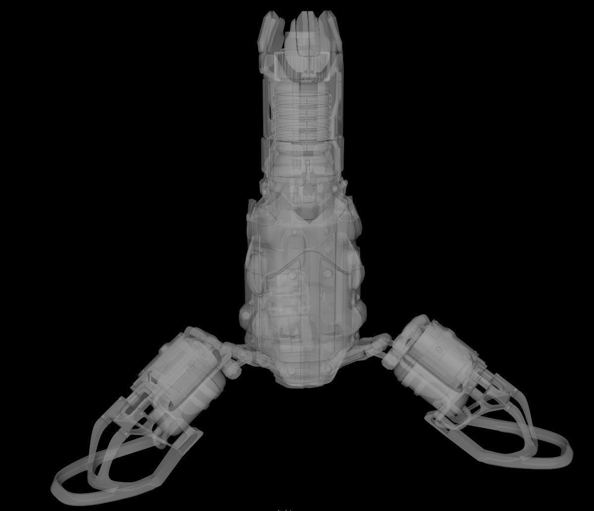 sci fi Beacon - Cyberpunk design 3D model_18