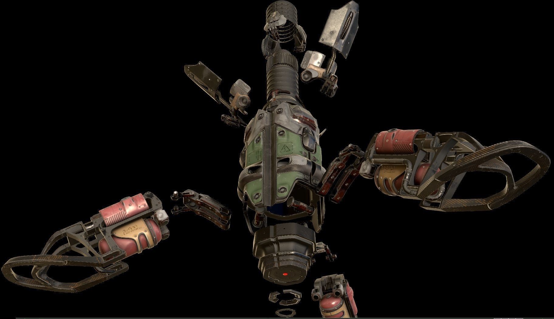 sci fi Beacon - Cyberpunk design 3D model_12