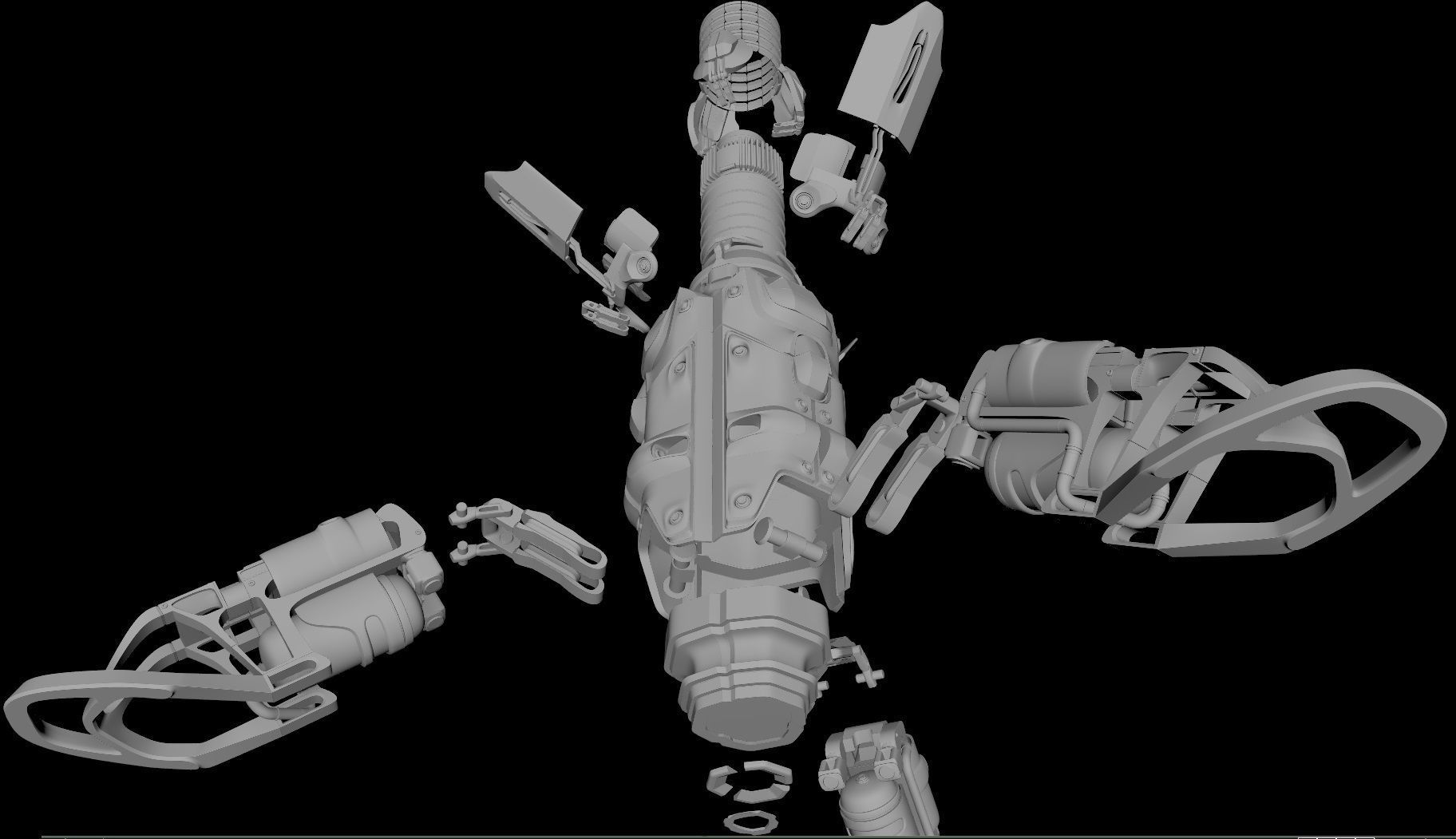 sci fi Beacon - Cyberpunk design 3D model_13