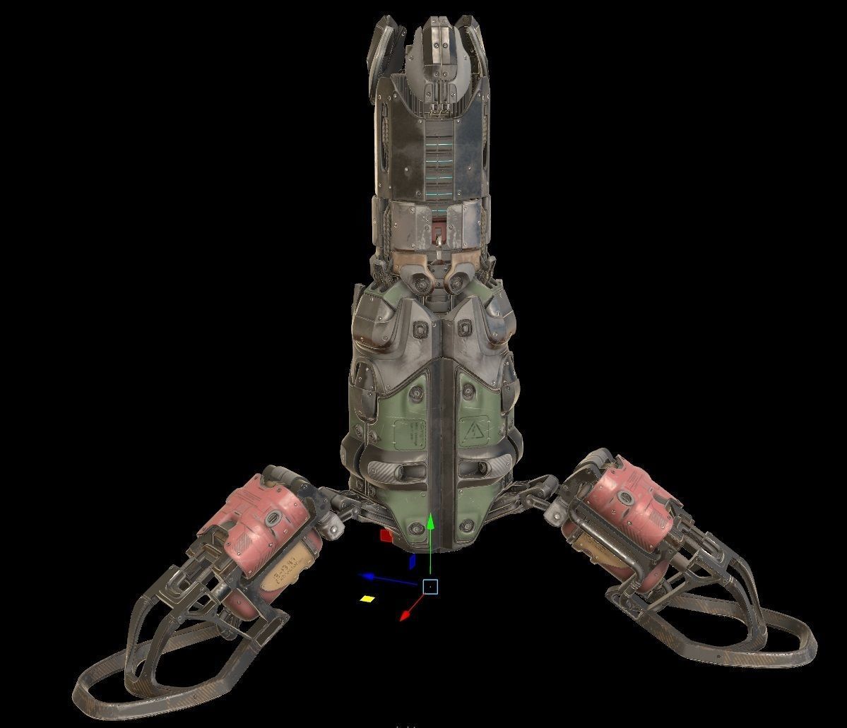 sci fi Beacon - Cyberpunk design 3D model_15