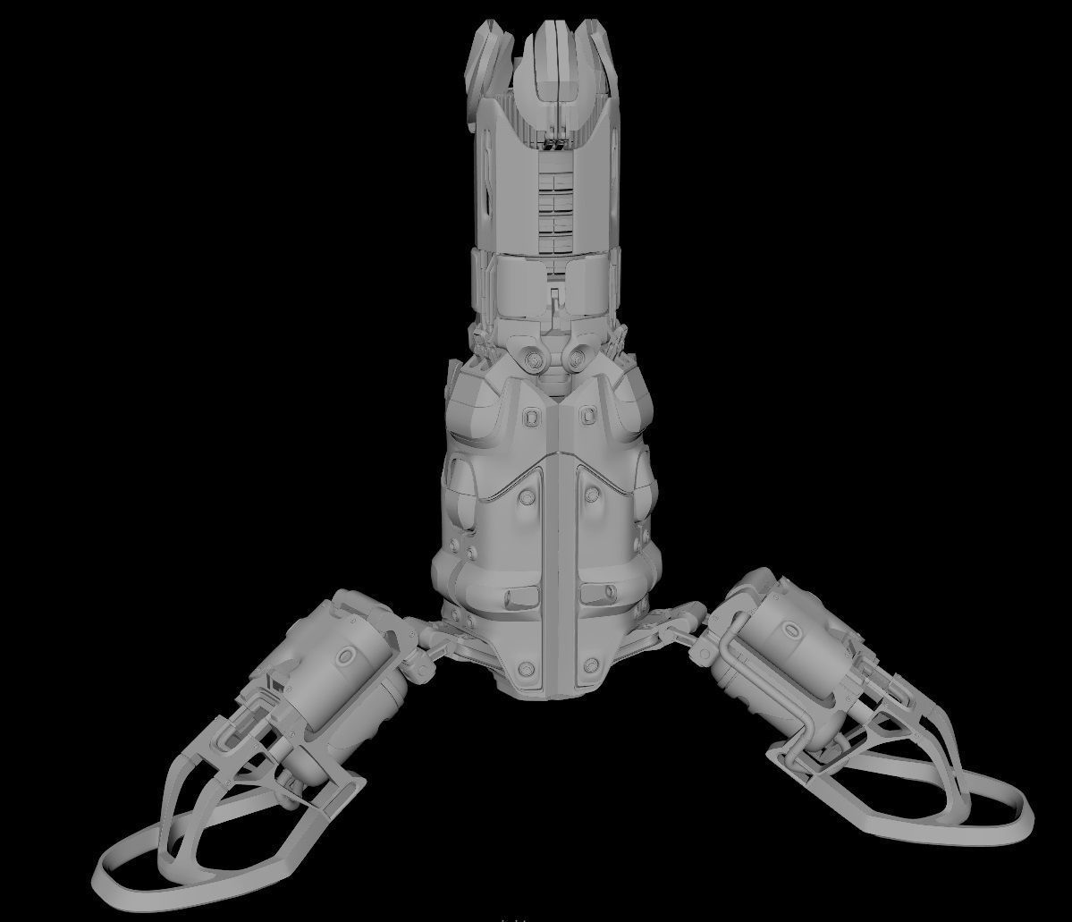 sci fi Beacon - Cyberpunk design 3D model_17