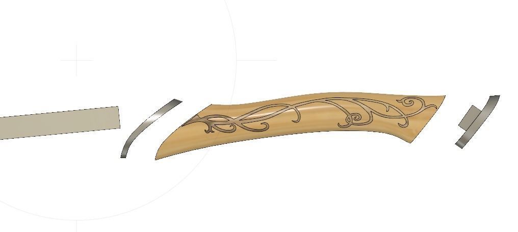 Legolas Dagger - Lord Of The Rings  3D print model_7