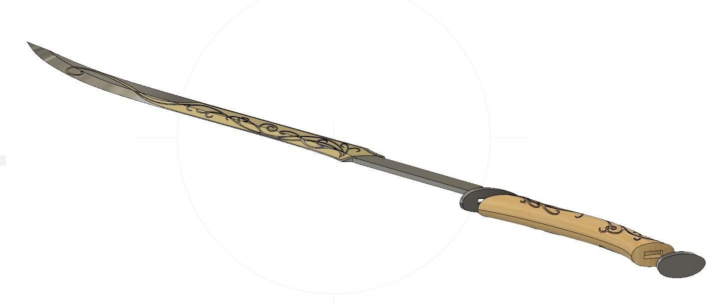 Legolas Dagger - Lord Of The Rings  3D print model_6