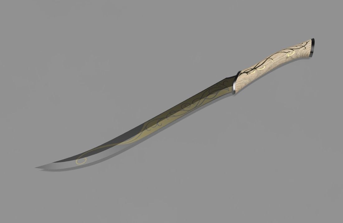 Legolas Dagger - Lord Of The Rings  3D print model_1