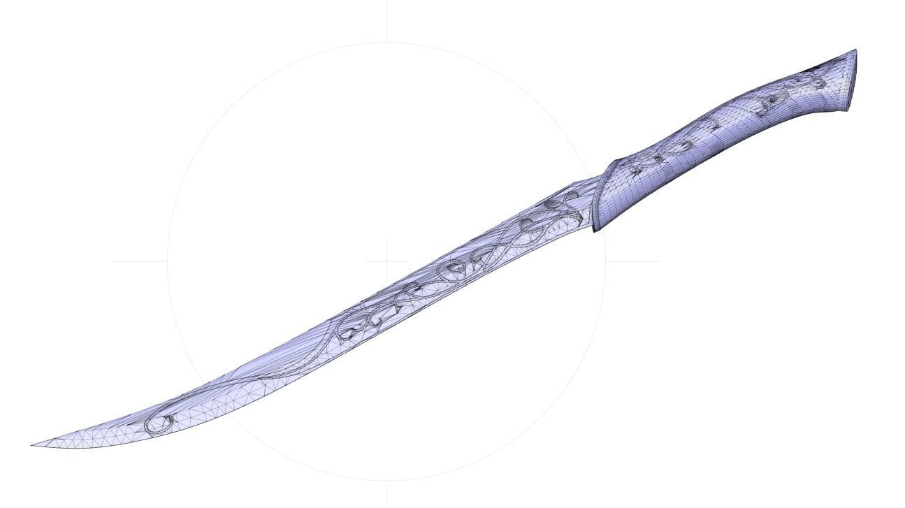 Legolas Dagger - Lord Of The Rings  3D print model_8