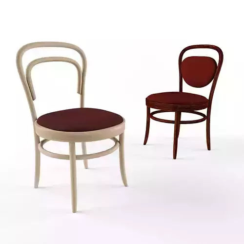 arm chair 214P 215P By Thonet 3D model