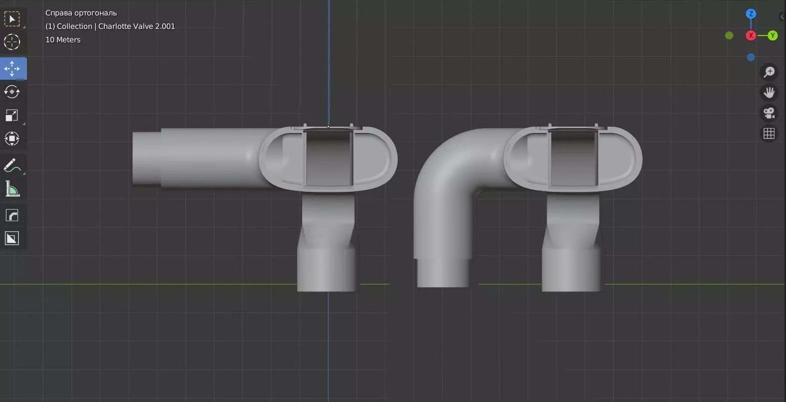 respiratory mask valve 3D print model