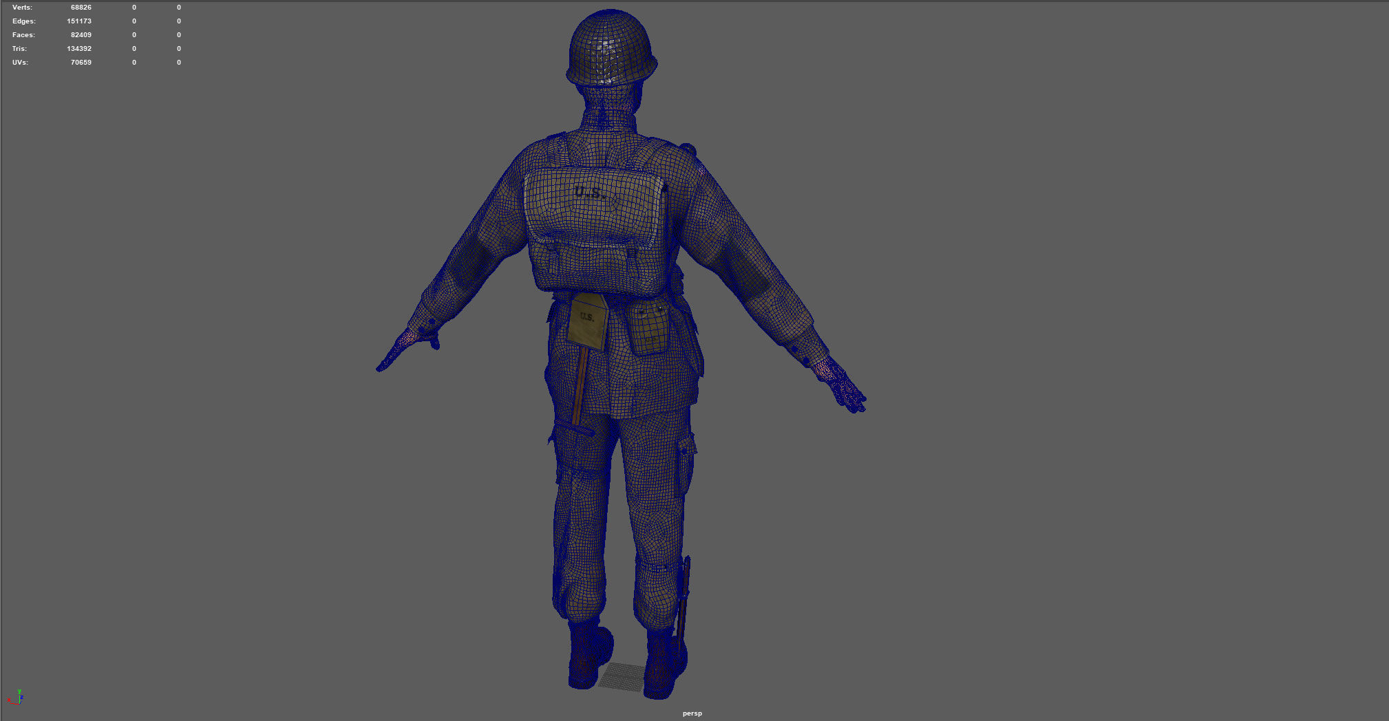 101st Airborne division soldier 3D model_18