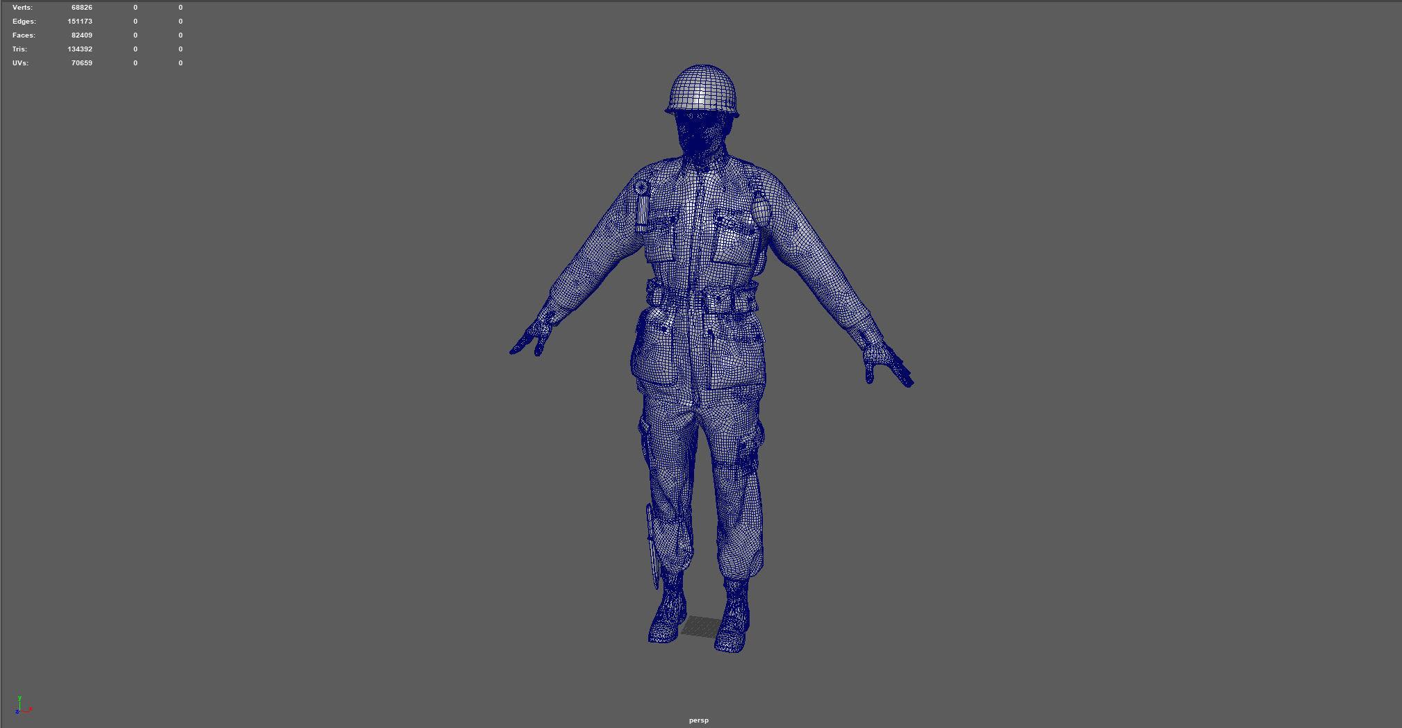 101st Airborne division soldier 3D model_7