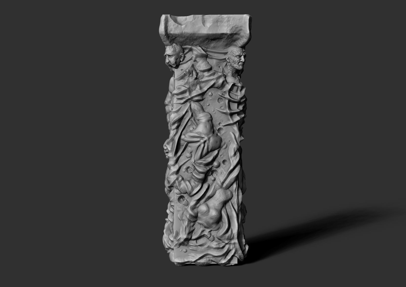 Flesh totem hellraiser  28mm great for DND or wargaming 3D print model_4