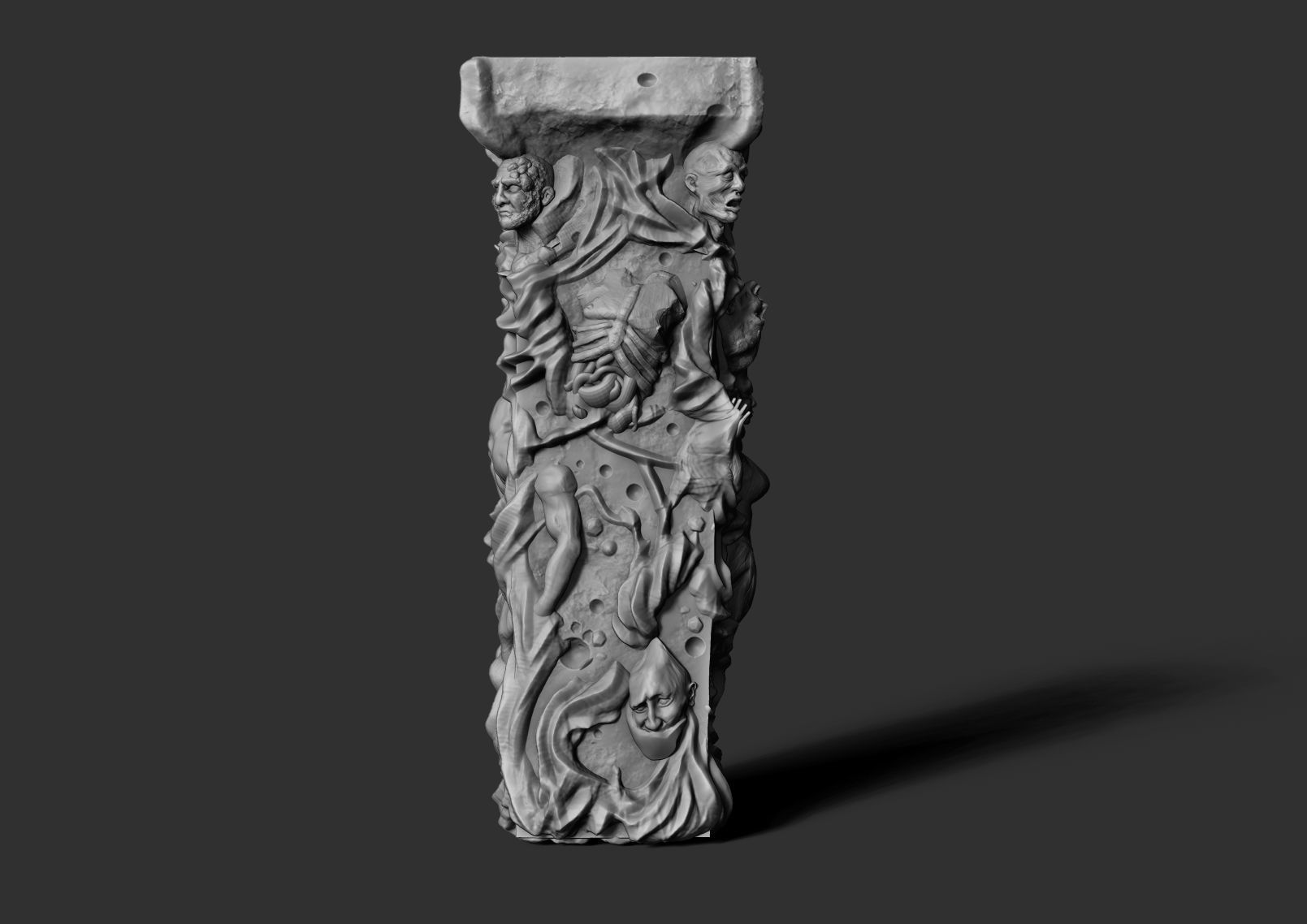 Flesh totem hellraiser  28mm great for DND or wargaming 3D print model_1