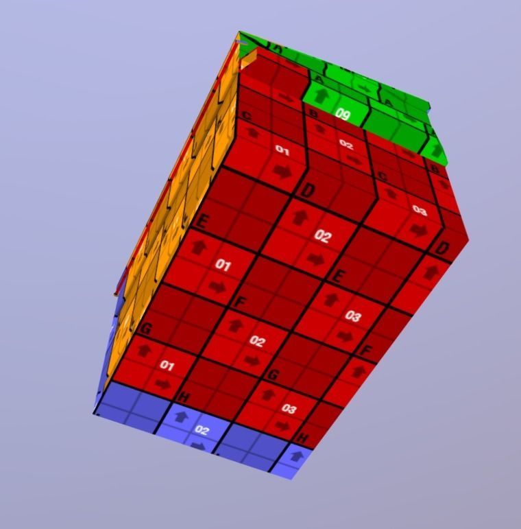 Dumpster trash can Low-poly 3D model_18