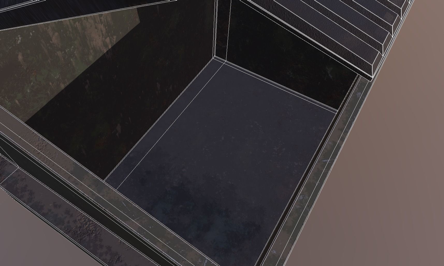 Dumpster trash can Low-poly 3D model_15