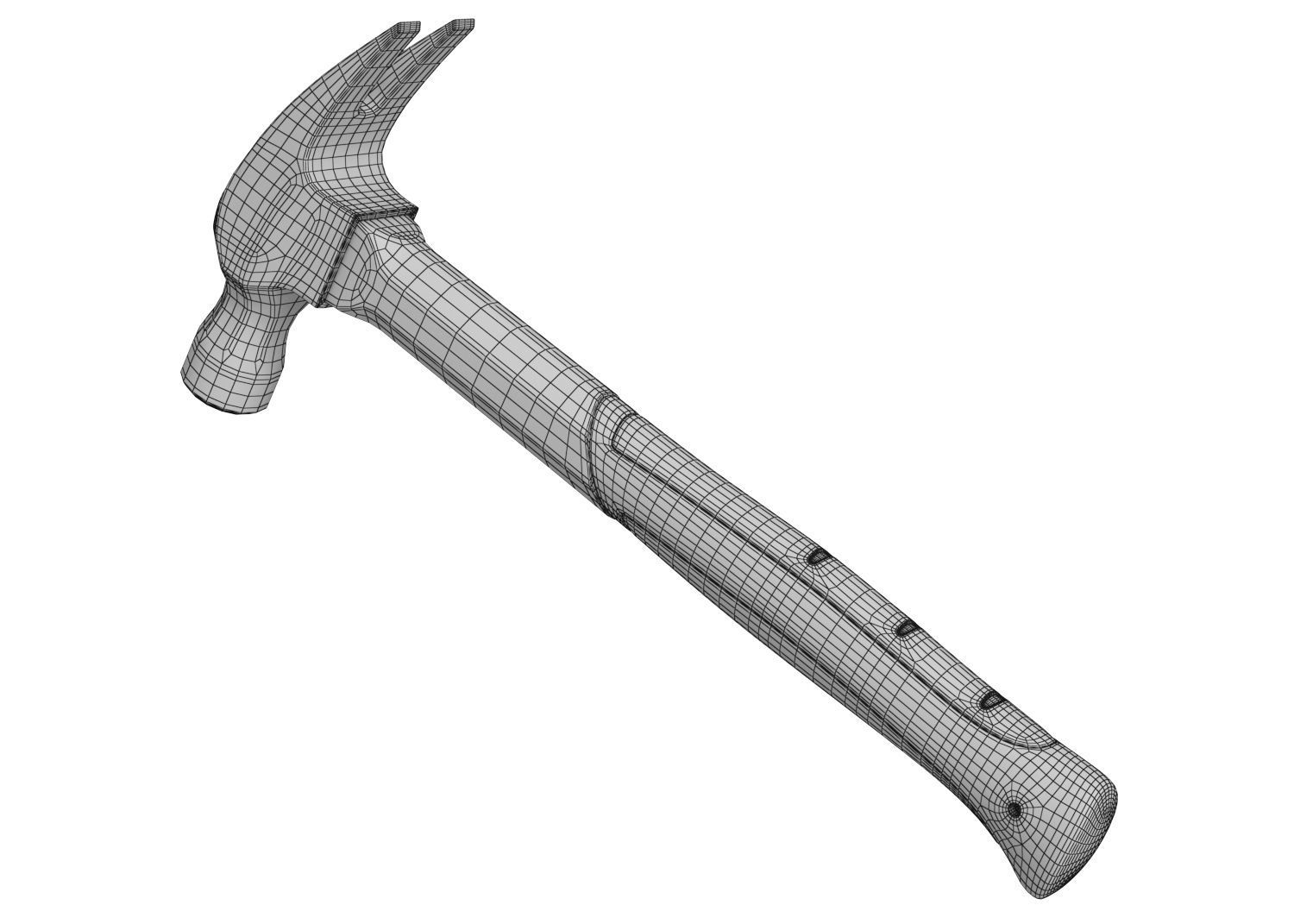 Stanley Fiberglass Hammer 3D Model 3D model_6