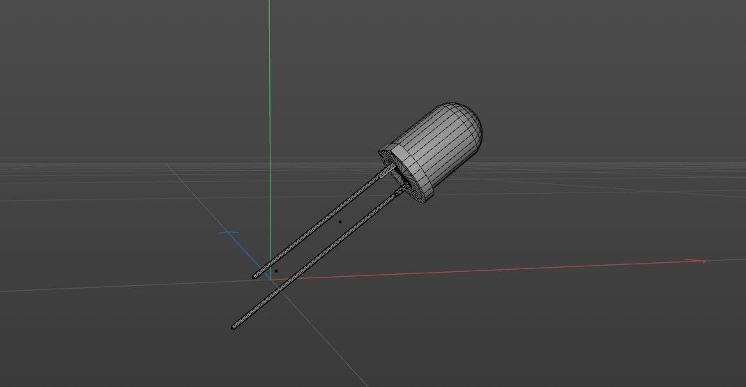 LED 3d different colored leds 3D model_1