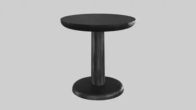 PON-Table Model-1280 Black ash wood