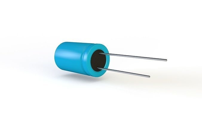 Electrolytic capacitor  3D model