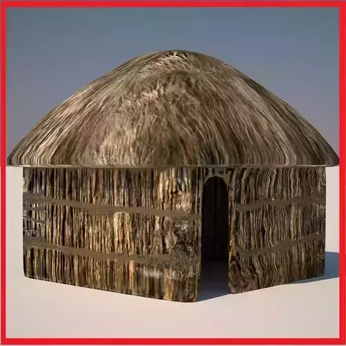 Hut four 3D model