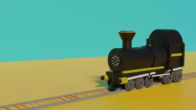 Solid Train Model 
