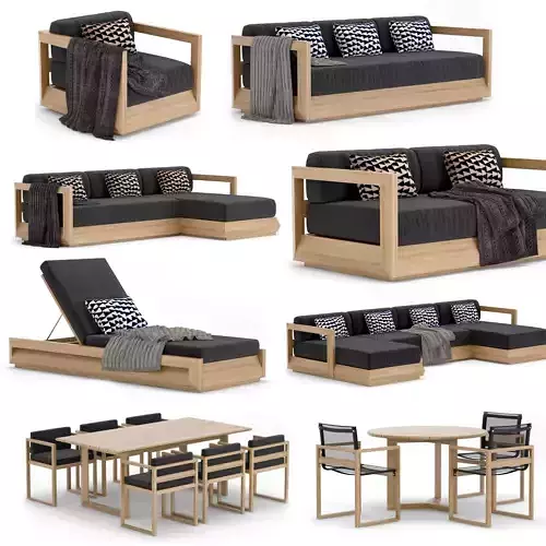 RH Outdoor Paloma Collection 3D model