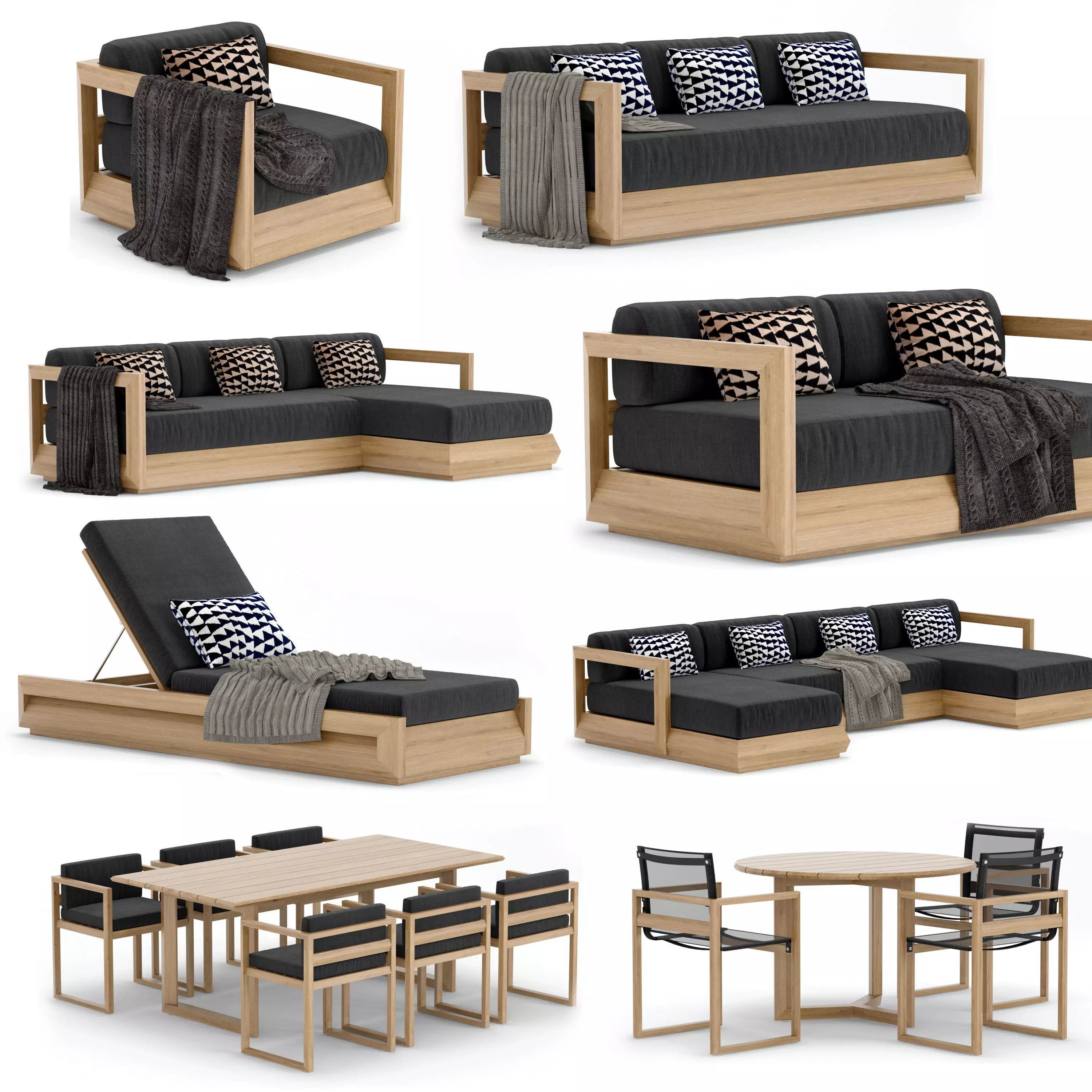 RH Outdoor Paloma Collection 3D model_0