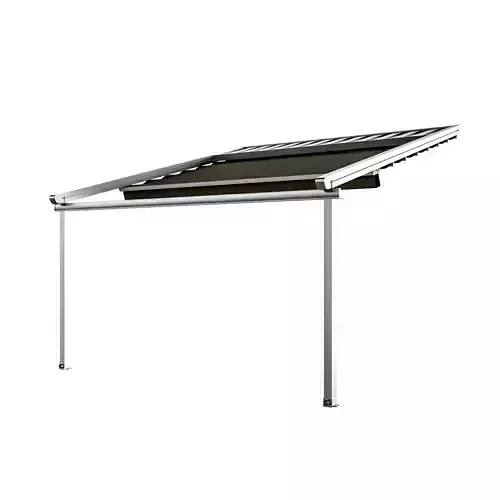Motorized Pergola 5 chrome matte 3D model