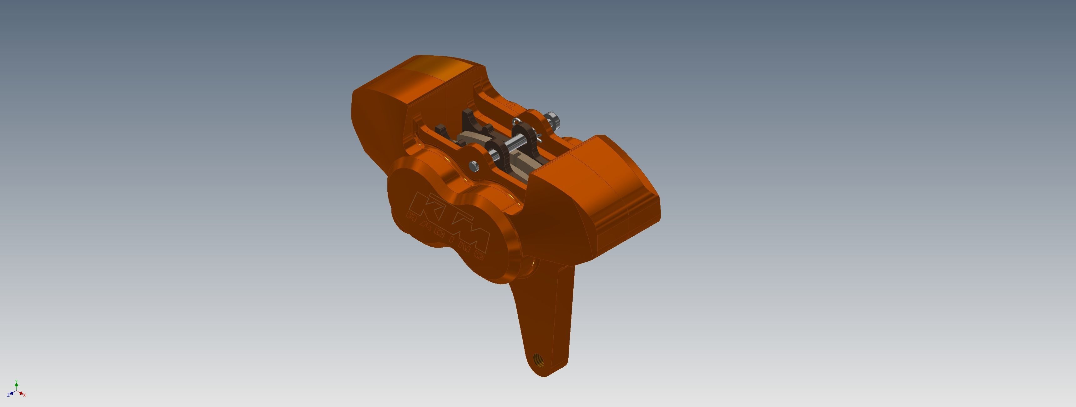 KTM brake caliper Free 3D print model_2