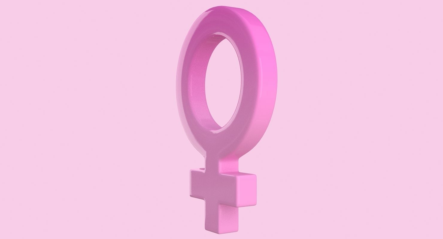 Gender Symbols Set 3D model_5