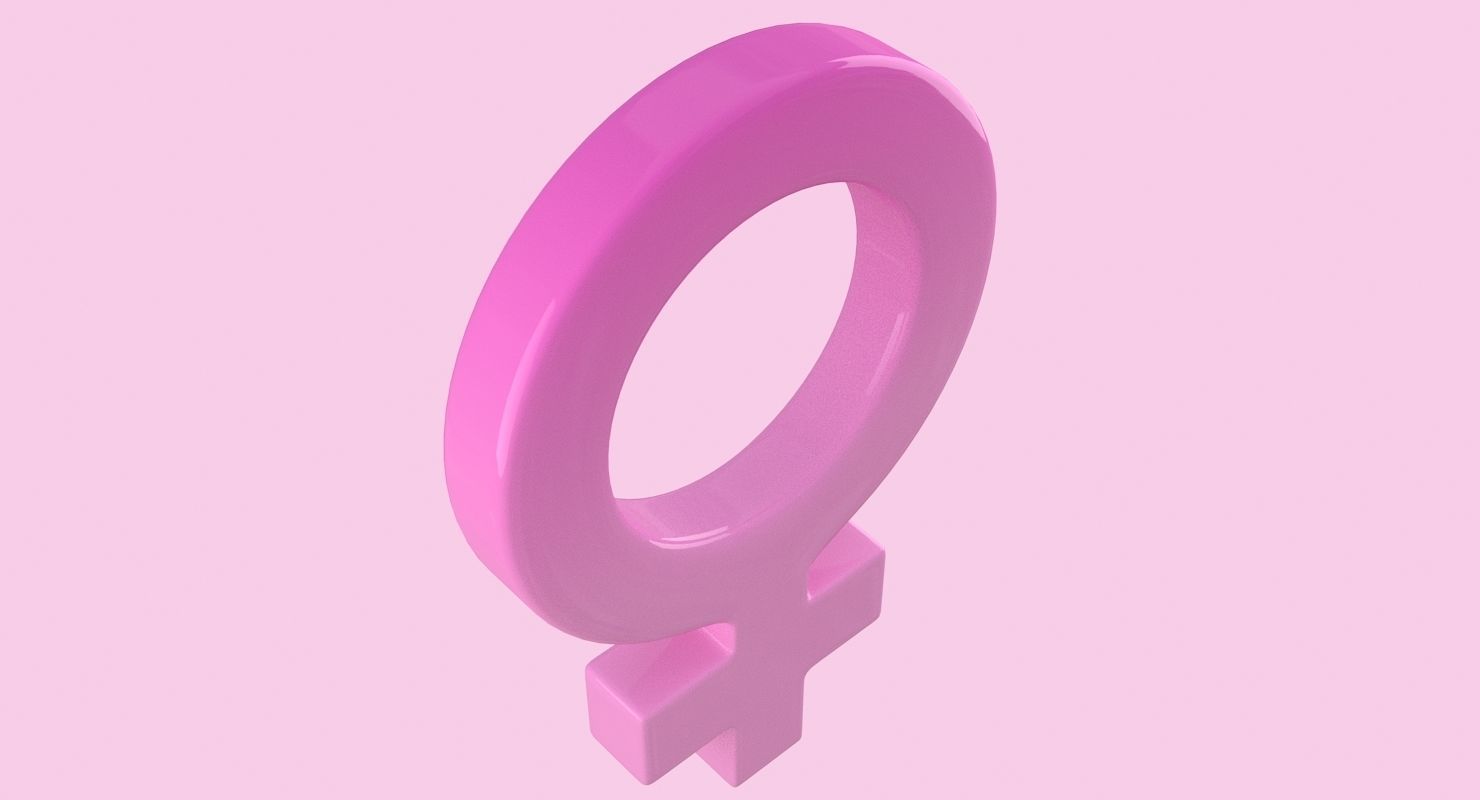 Gender Symbols Set 3D model_7