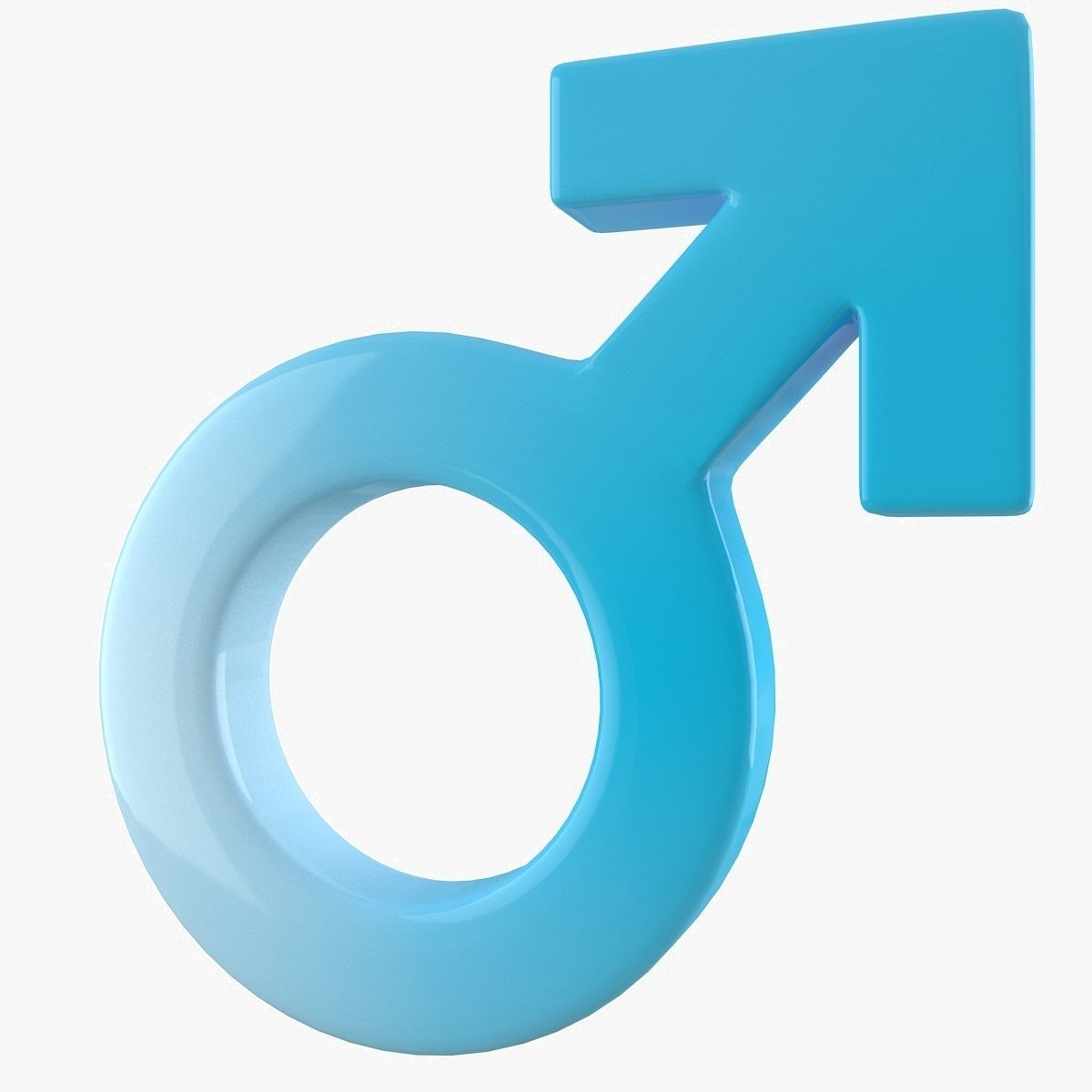Gender Symbols Set 3D model_12