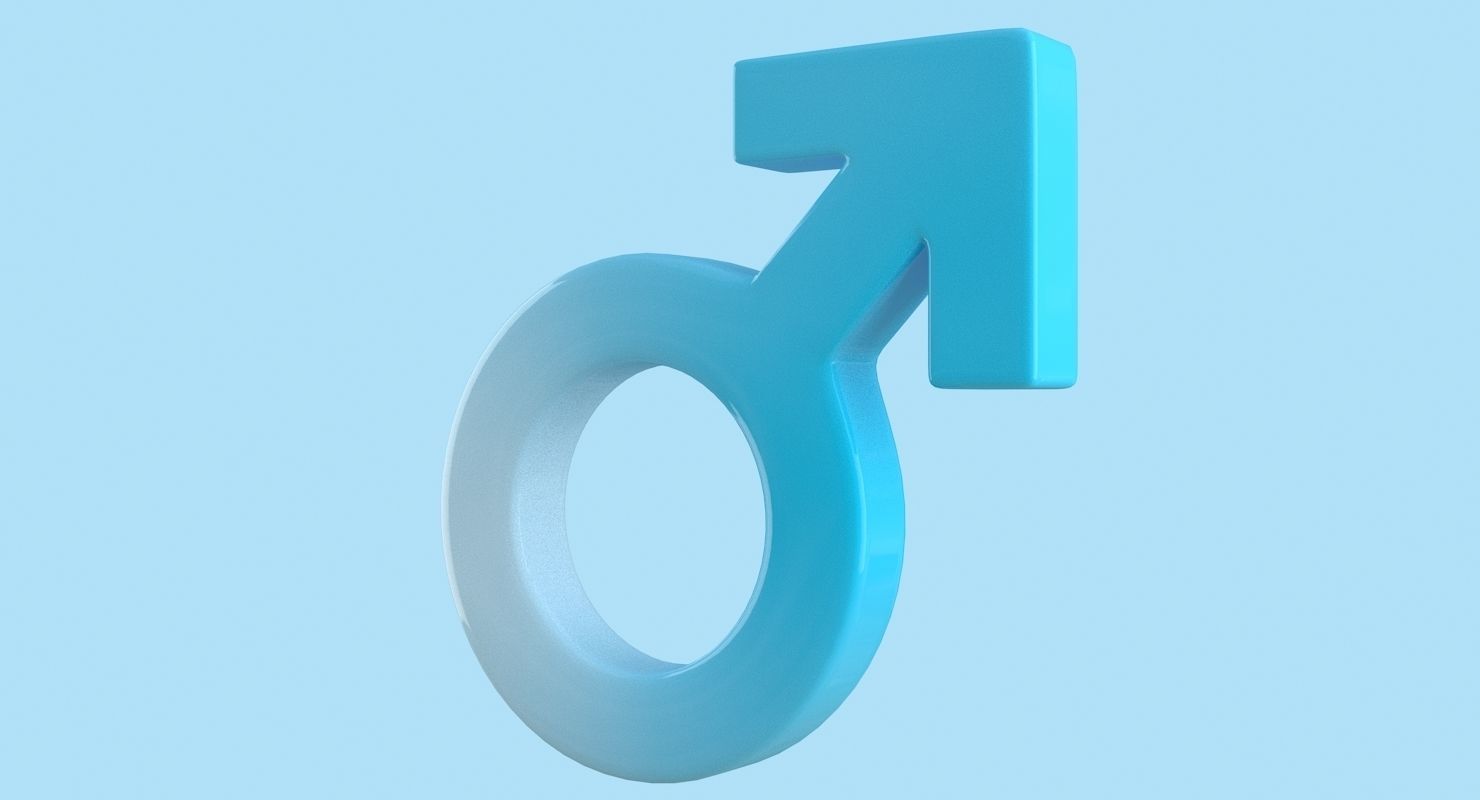 Gender Symbols Set 3D model_16
