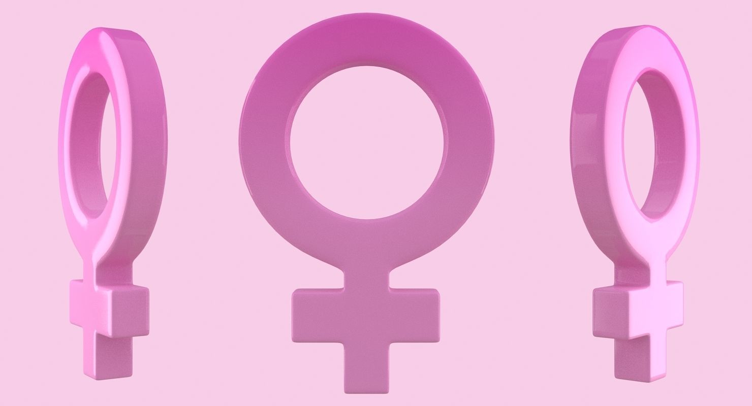Gender Symbols Set 3D model_6