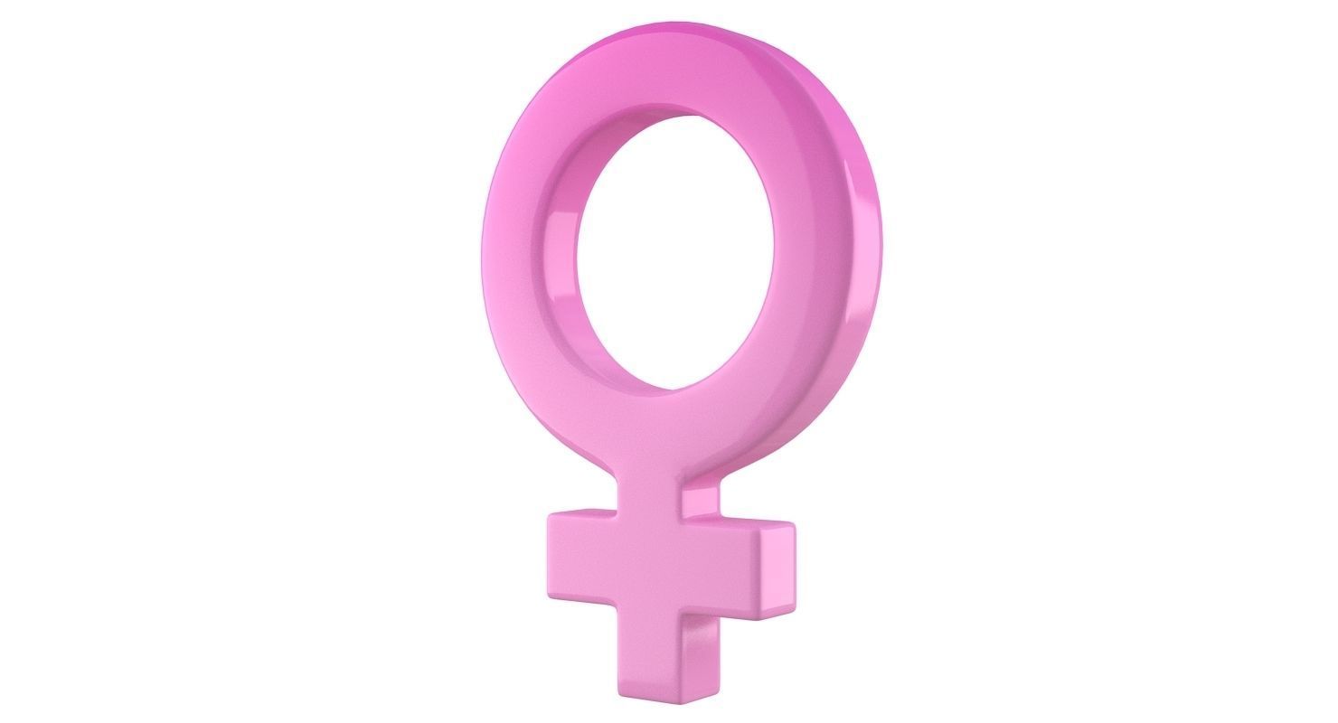 Gender Symbols Set 3D model_2