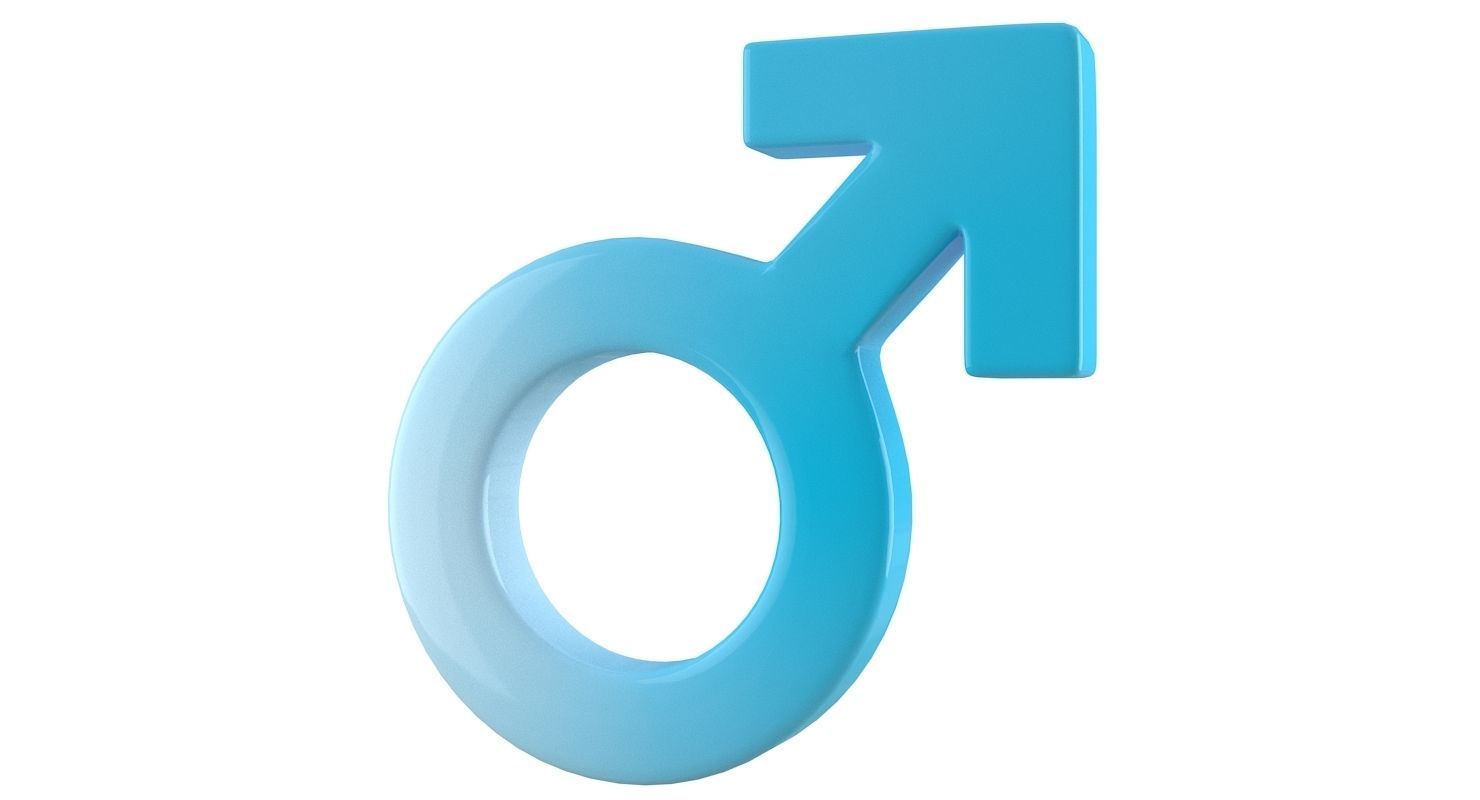 Gender Symbols Set 3D model_13