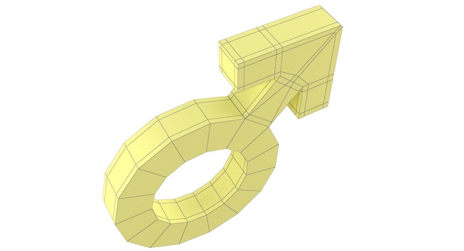 Gender Symbols Set 3D model_21